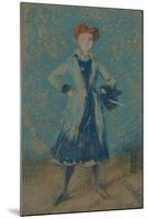 'The Blue Girl', c1874-James Abbott McNeill Whistler-Mounted Giclee Print