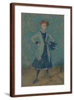 'The Blue Girl', c1874-James Abbott McNeill Whistler-Framed Giclee Print