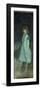 The Blue Girl: Portrait of Connie Gilchrist (1865-1946), C.1879 (Oil on Canvas)-James Abbott McNeill Whistler-Framed Premium Giclee Print