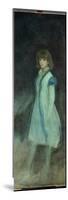 The Blue Girl: Portrait of Connie Gilchrist (1865-1946), C.1879 (Oil on Canvas)-James Abbott McNeill Whistler-Mounted Premium Giclee Print