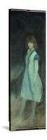 The Blue Girl: Portrait of Connie Gilchrist (1865-1946), C.1879 (Oil on Canvas)-James Abbott McNeill Whistler-Stretched Canvas