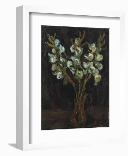 The Blue Gladioli, C. 1929-Chaim Soutine-Framed Giclee Print