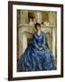 The Blue Gown-Frederick Carl Frieseke-Framed Giclee Print