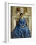 The Blue Gown-Frederick Carl Frieseke-Framed Giclee Print