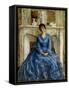 The Blue Gown-Frederick Carl Frieseke-Framed Stretched Canvas