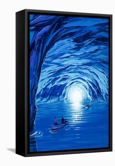 The Blue Grotto in Capri-Angus Mcbride-Framed Stretched Canvas