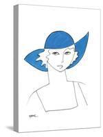The Blue Hat-Marsha Hammel-Stretched Canvas
