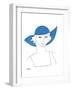 The Blue Hat-Marsha Hammel-Framed Giclee Print