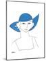 The Blue Hat-Marsha Hammel-Mounted Giclee Print
