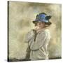 The Blue Hat-Sir William Orpen-Stretched Canvas