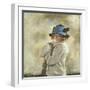 The Blue Hat-Sir William Orpen-Framed Giclee Print