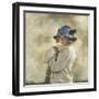 The Blue Hat-Sir William Orpen-Framed Giclee Print