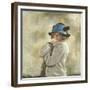 The Blue Hat-Sir William Orpen-Framed Giclee Print