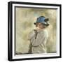 The Blue Hat-Sir William Orpen-Framed Giclee Print