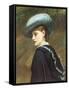 The Blue Hat-Charles Lidderdale-Framed Stretched Canvas