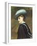 The Blue Hat-Charles Lidderdale-Framed Giclee Print