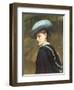 The Blue Hat-Charles Lidderdale-Framed Giclee Print