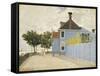 The Blue House, Zaandam, 1871-Claude Monet-Framed Stretched Canvas