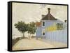 The Blue House, Zaandam, 1871-Claude Monet-Framed Stretched Canvas