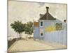 The Blue House, Zaandam, 1871-Claude Monet-Mounted Giclee Print