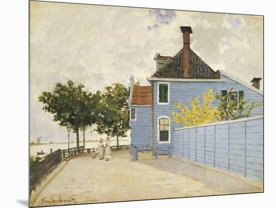 The Blue House, Zaandam, 1871-Claude Monet-Mounted Giclee Print