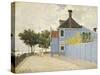 The Blue House, Zaandam-Claude Monet-Stretched Canvas