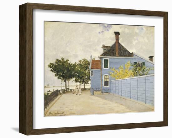 The Blue House, Zaandam-Claude Monet-Framed Giclee Print