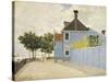 The Blue House, Zaandam-Claude Monet-Stretched Canvas