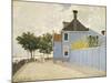 The Blue House, Zaandam-Claude Monet-Mounted Giclee Print