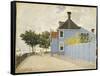 The Blue House, Zaandam-Claude Monet-Framed Stretched Canvas
