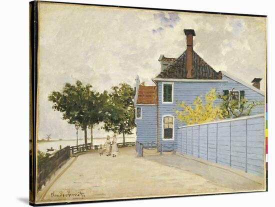 The Blue House, Zaandam-Claude Monet-Stretched Canvas