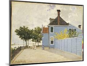 The Blue House, Zaandam-Claude Monet-Mounted Giclee Print