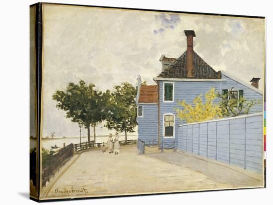 The Blue House, Zaandam-Claude Monet-Stretched Canvas