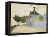 The Blue House, Zaandam-Claude Monet-Framed Stretched Canvas