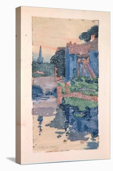 The Blue House-Arthur Wesley Dow-Stretched Canvas