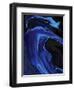 the blue kiss-Rabi Khan-Framed Art Print