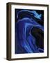 the blue kiss-Rabi Khan-Framed Art Print