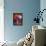 The Blue Magnolia-Mindy Sommers-Framed Stretched Canvas displayed on a wall