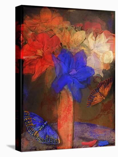 The Blue Magnolia-Mindy Sommers-Stretched Canvas