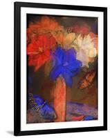 The Blue Magnolia-Mindy Sommers-Framed Giclee Print