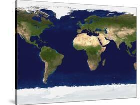 The Blue Marble: Land Surface, Ocean Color and Sea Ice-Stocktrek Images-Stretched Canvas