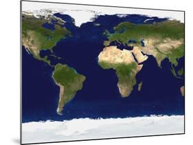 The Blue Marble: Land Surface, Ocean Color and Sea Ice-Stocktrek Images-Mounted Photographic Print