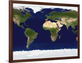 The Blue Marble: Land Surface, Ocean Color and Sea Ice-Stocktrek Images-Framed Photographic Print