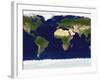 The Blue Marble: Land Surface, Ocean Color and Sea Ice-Stocktrek Images-Framed Photographic Print