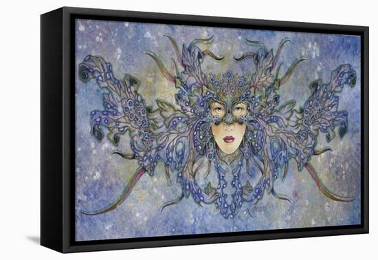 The Blue Mask-Linda Ravenscroft-Framed Stretched Canvas