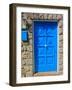 The Blue Mediterranean Door-Markus Bleichner-Framed Art Print