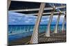 The blue Mediterranean Sea contrasting with the shadows cast by the Balcon Mirador del Faro de T...-Panoramic Images-Mounted Photographic Print