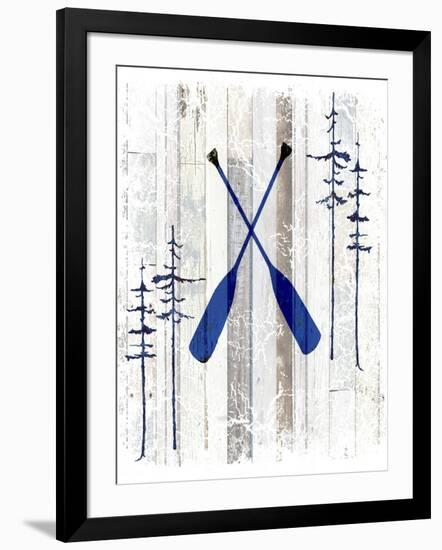 The Blue Moose - Oars-LightBoxJournal-Framed Giclee Print