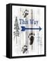 The Blue Moose - This Way II-LightBoxJournal-Framed Stretched Canvas