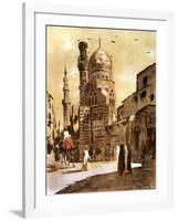 The Blue Mosque, Cairo, Egypt, 1928-Louis Cabanes-Framed Giclee Print